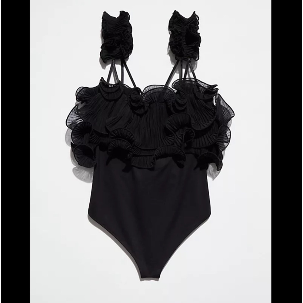 Free People “For the Frill of it” Bodysuit